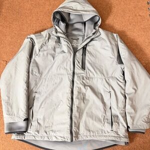 Champion Mens 3-in-1 Systems Jacket Gray Hooded Full Zip Coat XXL‎ Workwear fair